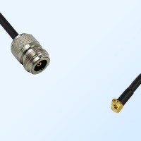 N/Female - RP MMCX/Male Right Angle Coaxial Jumper Cable