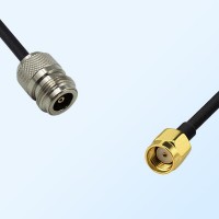 N/Female - RP SMA/Male Coaxial Jumper Cable