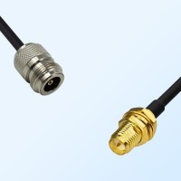 N/Female - RP SMA/Bulkhead Female Coaxial Jumper Cable