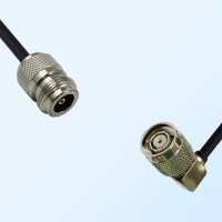N/Female - RP TNC/Male Right Angle Coaxial Jumper Cable