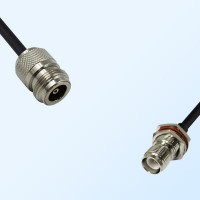N/Female - RP TNC/Bulkhead Female with O-Ring Coaxial Jumper Cable