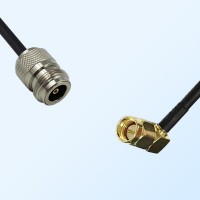 N/Female - SMA/Male Right Angle Coaxial Jumper Cable