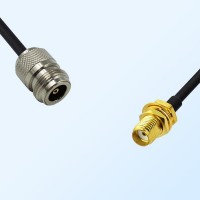 N/Female - SMA/Bulkhead Female Coaxial Jumper Cable