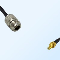 N/Female - SMB/Bulkhead Male Coaxial Jumper Cable