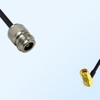 N/Female - SSMA/Male Right Angle Coaxial Jumper Cable