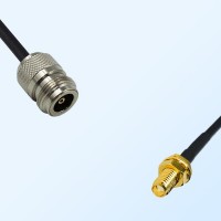 N/Female - SSMA/Bulkhead Female Coaxial Jumper Cable