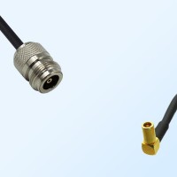 N/Female - SSMB/Female Right Angle Coaxial Jumper Cable