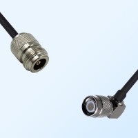 N/Female - TNC/Male Right Angle Coaxial Jumper Cable