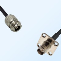 TNC Female 4 Hole Panel Mount - N Female Coaxial Cable Assemblies