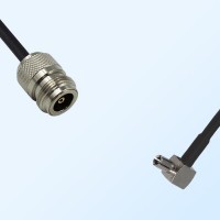 N/Female - TS9/Male Right Angle Coaxial Jumper Cable