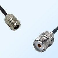N/Female - UHF/Female Coaxial Jumper Cable