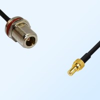 N/Bulkhead Female with O-Ring - SMB/Male Coaxial Jumper Cable