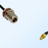 N/Bulkhead Female with O-Ring - SMC/Male Coaxial Jumper Cable