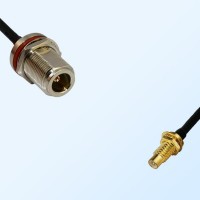 N/Bulkhead Female with O-Ring - SMC/Bulkhead Male Coaxial Jumper Cable