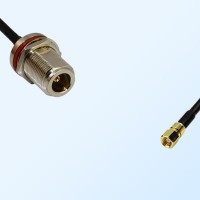 N/Bulkhead Female with O-Ring - SMC/Female Coaxial Jumper Cable