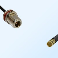 N/Bulkhead Female with O-Ring - SMP/Male Coaxial Jumper Cable