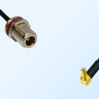 N/Bulkhead Female with O-Ring - SSMB/Male R/A Coaxial Jumper Cable