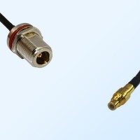 N/Bulkhead Female with O-Ring - SSMC/Male Coaxial Jumper Cable