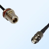 N/Bulkhead Female with O-Ring - TNC/Female Coaxial Jumper Cable