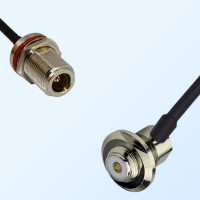 N/Bulkhead Female with O-Ring - UHF/Bulkhead Female R/A Coaxial Cable