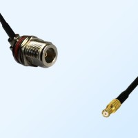 N Bulkhead Female R/A with O-Ring - RP MCX Male Cable Assemblies