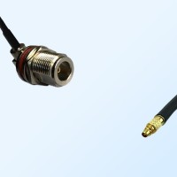 N Bulkhead Female R/A with O-Ring - RP MMCX Male Cable Assemblies
