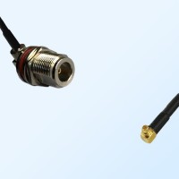 N Bulkhead Female R/A with O-Ring - RP MMCX Male R/A Cable Assemblies