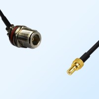 N Bulkhead Female R/A with O-Ring - SMB Male Coaxial Cable Assemblies