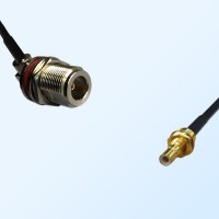 N Bulkhead Female R/A with O-Ring - SMB Bulkhead Male Cable Assemblies