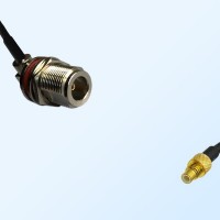 N Bulkhead Female R/A with O-Ring - SMC Male Coaxial Cable Assemblies