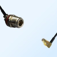 N Bulkhead Female R/A with O-Ring - SMC Male R/A Cable Assemblies