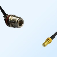 N Bulkhead Female R/A with O-Ring - SSMB Male Coaxial Cable Assemblies
