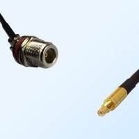 N Bulkhead Female R/A with O-Ring - SSMC Male Coaxial Cable Assemblies