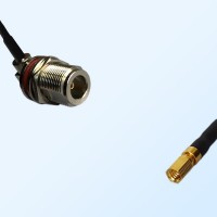 N Bulkhead Female R/A with O-Ring - SSMC Female Cable Assemblies