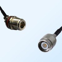 N Bulkhead Female R/A with O-Ring - TNC Male Coaxial Cable Assemblies
