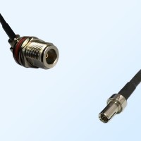 N Bulkhead Female R/A with O-Ring - TS9 Male Coaxial Cable Assemblies
