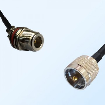 N Bulkhead Female R/A with O-Ring - UHF Male Coaxial Cable Assemblies