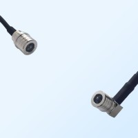 QMA/Male - QMA/Male Right Angle Coaxial Jumper Cable