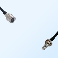 QMA/Male - QMA/Bulkhead Female with O-Ring Coaxial Jumper Cable