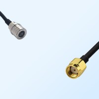 QMA/Male - RP SMA/Male Coaxial Jumper Cable