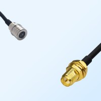 QMA/Male - RP SMA/Bulkhead Female Coaxial Jumper Cable