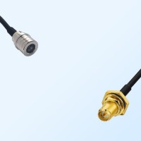 RP SMA Bulkhead Female with O-Ring - QMA Male Coaxial Cable Assemblies