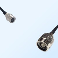 RP TNC/Male - QMA/Male Coaxial Jumper Cable