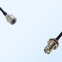 RP TNC/Bulkhead Female with O-Ring - QMA/Male Coaxial Jumper Cable