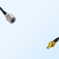 QMA/Male - SMB/Bulkhead Male Coaxial Jumper Cable