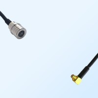 QMA/Male - SMP/Female Right Angle Coaxial Jumper Cable