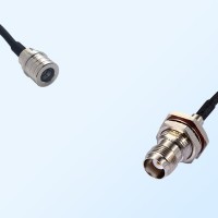 QMA/Male - TNC/Bulkhead Female with O-Ring Coaxial Jumper Cable