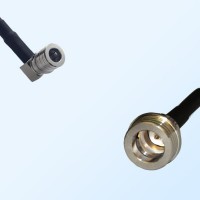QN/Male - QMA/Male Right Angle Coaxial Jumper Cable