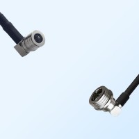 QN/Male Right Angle - QMA/Male Right Angle Coaxial Jumper Cable