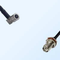 RP TNC/Bulkhead Female with O-Ring - QMA/Male R/A Coaxial Jumper Cable